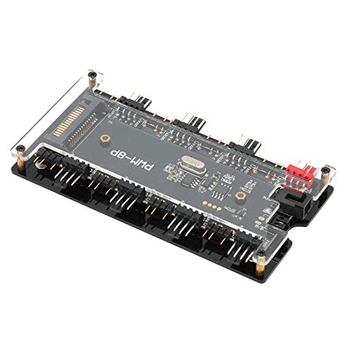 Gehäuselüfter-Hub, RGB-Synchronisationsfunktion, Gehäuselüfter-Controller-Hub, Zuhause für Computer-Ventilator, DIY-Computer-Reparatur Gehäuselüfter-Hub, RGB-Synchronisationsfunktion, Gehäuselüfter-Controller-Hub, Zuhause für Computer-Ventilator, DIY-Computer-Reparatur von Liukouu