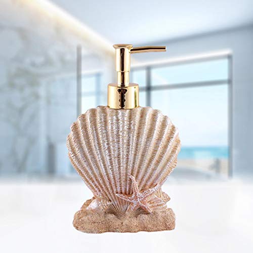 Liukouu Shell Shape Design Seife Handspender, Behälter 300ml Flüssiger Handseifenspender, für Hotel Home Kitchen Use Bathroom von Liukouu