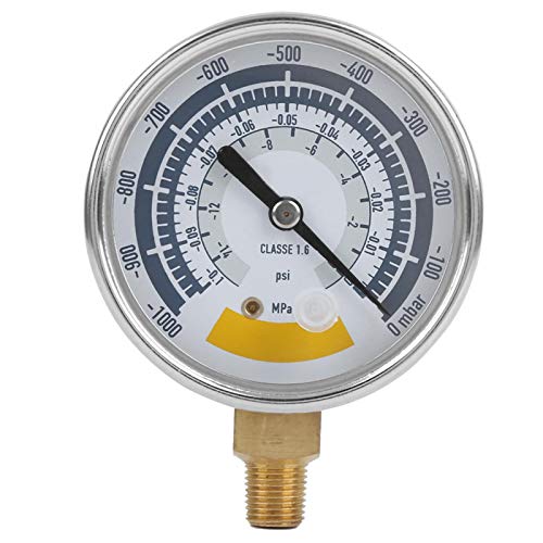 Ölfülltes Vakuum-Manometer für Wasser, Öl und Gas, Edelstahlgehäuse, 0 ~ 1000 MPa, 2,5-Zoll-Zifferblatt von Liukouu