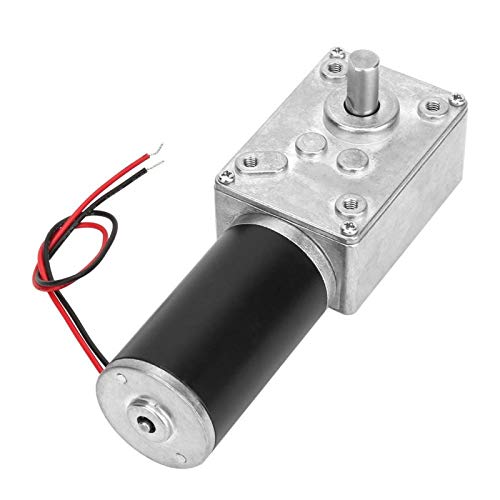 Schneckengetriebemotor, Turbine mit hohem Drehmoment Elektrischer Getriebemotor 12-V-Untersetzungsgetriebe Wendbarer Schneckengetriebemotor mit 8 mm Welle(12 V, 30 U/min) von Liukouu