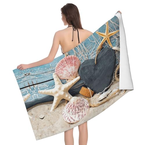 Liulannq Strand-Muschel-Badehandtuch, saugfähig, Mikrofaser Liulannq Strand-Muschel-Badehandtuch, saugfähig, Mikrofaser von Liulannq