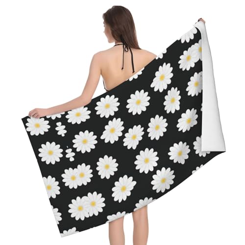 Liulannq White Daisy 2 Mikrofaser-Badetuch, saugfähig Liulannq White Daisy 2 Mikrofaser-Badetuch, saugfähig von Liulannq