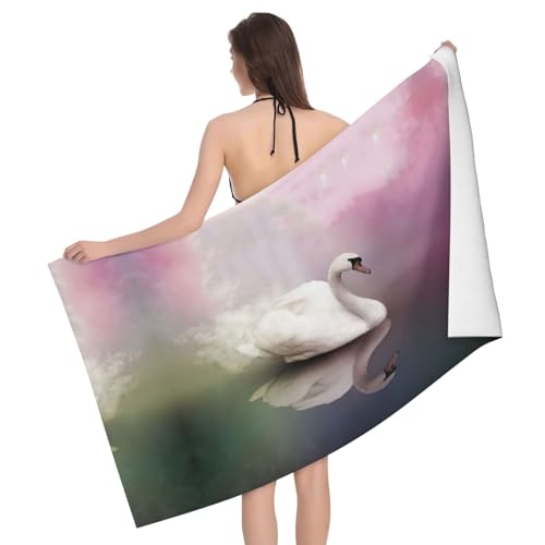 Liulannq White Swan saugfähiges Mikrofaser-Badetuch Liulannq White Swan saugfähiges Mikrofaser-Badetuch von Liulannq