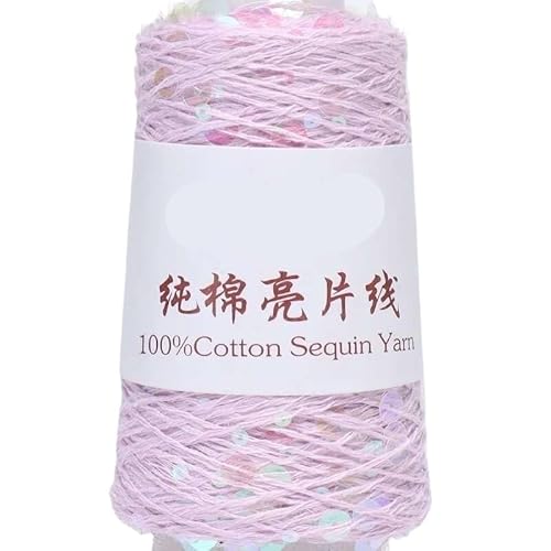 100 g handgewebtes Häkelgarn aus Baumwolle – 3 mm und 6 mm Paillettengarn for selbstgemachte Kleidung und Accessoires, perfekt(ROYAL BLUE) von LiuliuBull