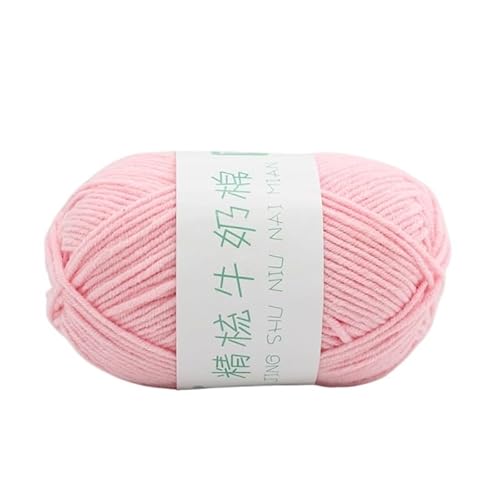 100 g handgewebtes Puppengarn – fünf Stränge süßes Milchbaumwollgarn for Bastel- und DIY-Projekte(09Pink) von LiuliuBull
