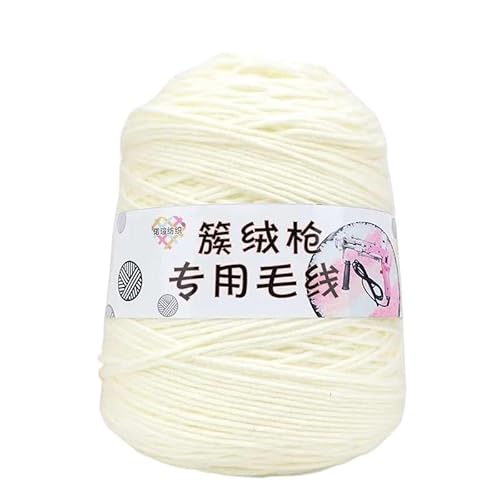 400 g Tufting-Zylindergarn – 8 Stränge handgewebtes Häkelgarn aus Acryl for Teppiche und Decken – Big Twist-Schlauchgarn for DIY-Projekte(01color) von LiuliuBull