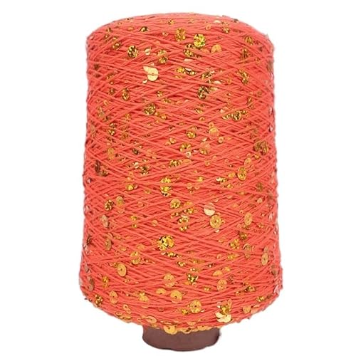 470 g Baumwollgarn for Handstricken – 3 mm und 6 mm reine Baumwolle mit glitzernden Perlen for selbstgemachte Wollpullover, Mützen, Schals und Häkelprojekte(Color 32) von LiuliuBull