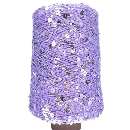 470 g Baumwollgarn for Handstricken – 3 mm und 6 mm reine Baumwolle mit glitzernden Perlen for selbstgemachte Wollpullover, Mützen, Schals und Häkelprojekte(Color 58) von LiuliuBull