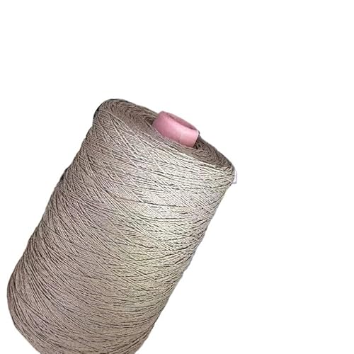 500 g High-Twist Nr. 8 Leinen-Spitzenfaden for Handstricken und Häkeln – perfekt for durchbrochene Schals und filigrane Projekte(Grey) von LiuliuBull