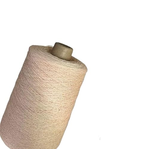 500 g High-Twist Nr. 8 Leinen-Spitzenfaden for Handstricken und Häkeln – perfekt for durchbrochene Schals und filigrane Projekte(Light Black) von LiuliuBull