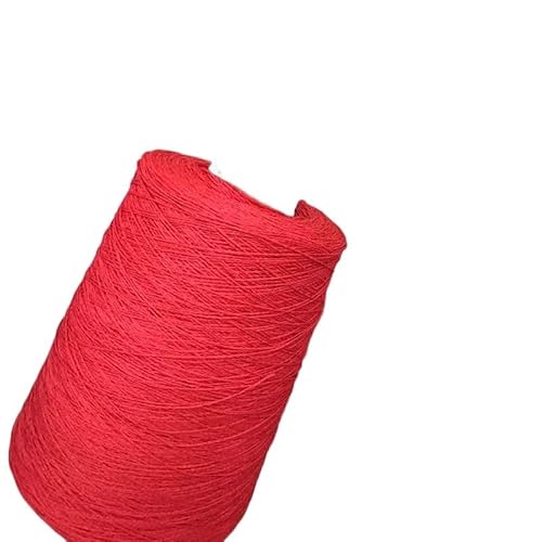 500 g High-Twist Nr. 8 Leinen-Spitzenfaden for Handstricken und Häkeln – perfekt for durchbrochene Schals und filigrane Projekte(Rot) von LiuliuBull