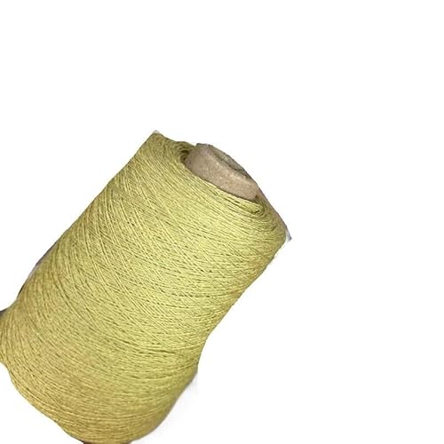 500 g High-Twist Nr. 8 Leinen-Spitzenfaden for Handstricken und Häkeln – perfekt for durchbrochene Schals und filigrane Projekte(yellow) von LiuliuBull