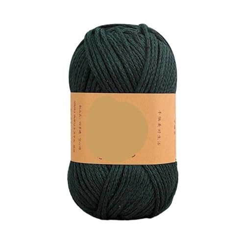 85 m Häkel-Strickgarn – 100 g, 65% Baumwolle, Makramee-Seil for handgefertigte Projekte(Color12) von LiuliuBull