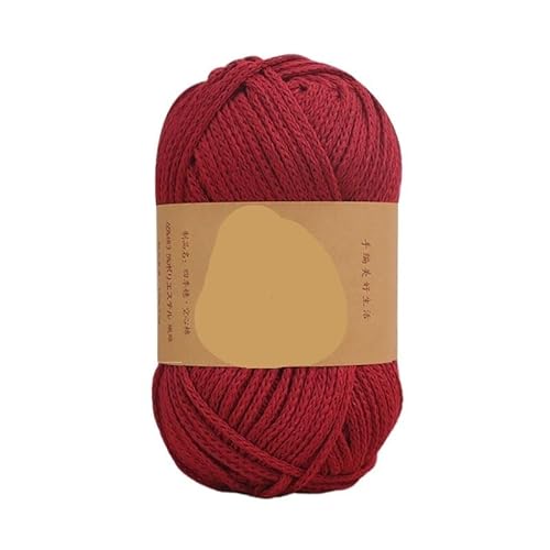 85 m Häkel-Strickgarn – 100 g, 65% Baumwolle, Makramee-Seil for handgefertigte Projekte(Color17) von LiuliuBull