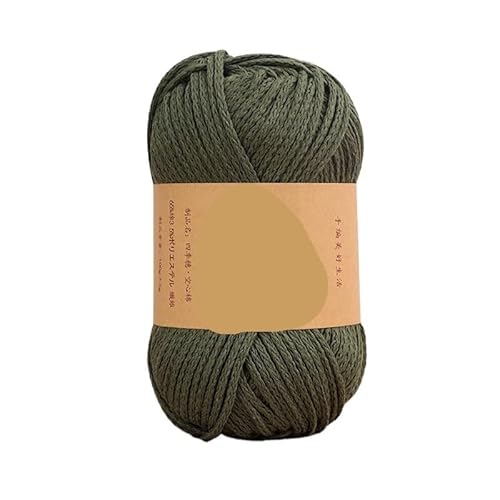 85 m Häkel-Strickgarn – 100 g, 65% Baumwolle, Makramee-Seil for handgefertigte Projekte(Color8) von LiuliuBull