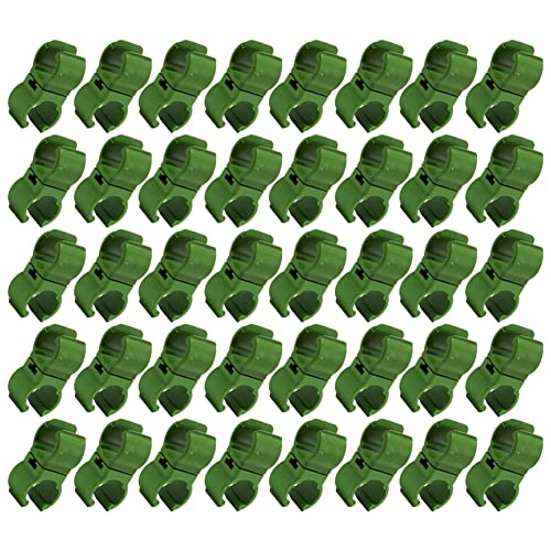 40 STÜCKE Verbinder Stabhalter für Pflanzstäbe Pflanzengitterrohrverbinder Pflanzensteckverbinder Clip Gitter Pflanzensteckverbinder Clips Einstellbare Pflanzengitterverbinder Zufällige Farbe von Liummrcy