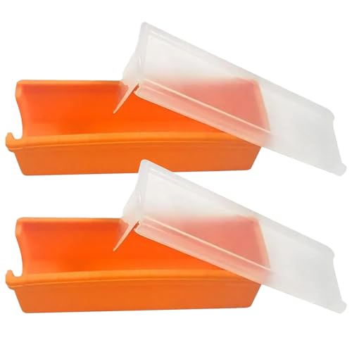 Butter Slicer Behälter 2pcs Staubfreier Butterschneider Cutter 5,5x2x1,9 Zoll Silikonhalter mit eingebauter Schnittschneider für Arbeitsplatten, Kühlschrank, Geschirr von Liummrcy