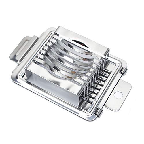 Ei Slicer,Eierschneider Heavy Duty Slicer,Hochleistungs-Eierschneider Multifunktions-Splitter Slicer Edelstahldraht Ei Slicer Pilz Tomaten Schneiden Ei Slicer Eierteiler für runde Silber von Liummrcy