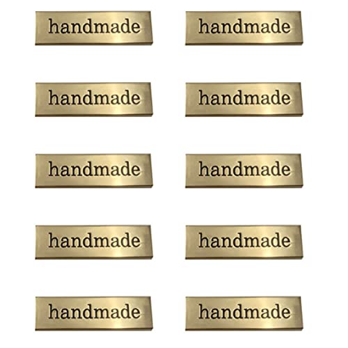 Liummrcy, Rechtecketiketten, Metalletiketten Tags für Kleidung Schuhe Taschen Rechteck handgefertigte Labels DIY Nähen Handwerkshandwerksbehörden 10pcs von Liummrcy