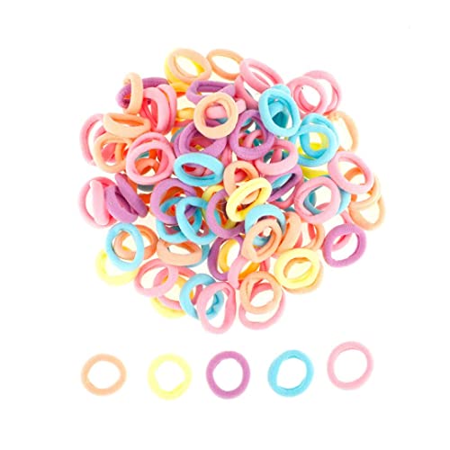 Liummrcy 100 PCs Haarbindungen für Kleinkind Girls weiche elastische Haarbindungen Bänder Baby Nahtlose Haarbänder für Kinder Kleinkind Haar Clips, Elastique Cheveux, Haare Elastics Kinder, von Liummrcy