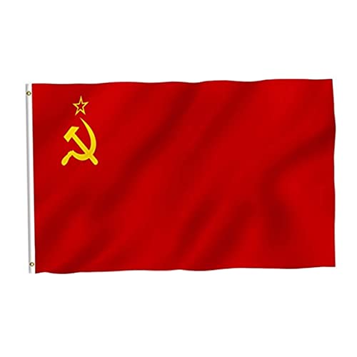 Liummrcy 90 x 150 cm CCCP Flag Red Revolution Union der sowjetischen sozialistischen Republiken Indoor Outdoor UDSSR Flagge Russische Flagge von Liummrcy