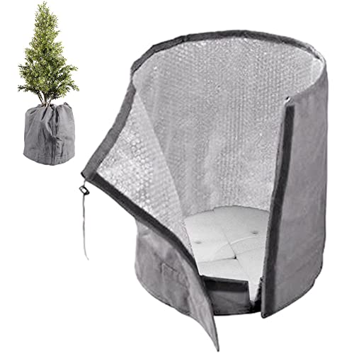 Liummrcy Blumentopf Schutzbeutel Wintertopf Pflanzenschutz Winter UV-beständig Anti-Frost Blumentopfsack Thermoüberzug Topf Pflanzensack Blumentopf Schutz für Gartenpflanzen im Freien (65x70cm) von Liummrcy