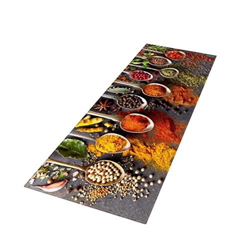 Liummrcy Küchenmatte Küche Teppich Geschirr & Gewürze 60 x 180 cm vordere Spüle Waschbare Nicht-Schlupf-Komfort Bad Teppich Fußmatte Bodenmatte, Sets von Liummrcy
