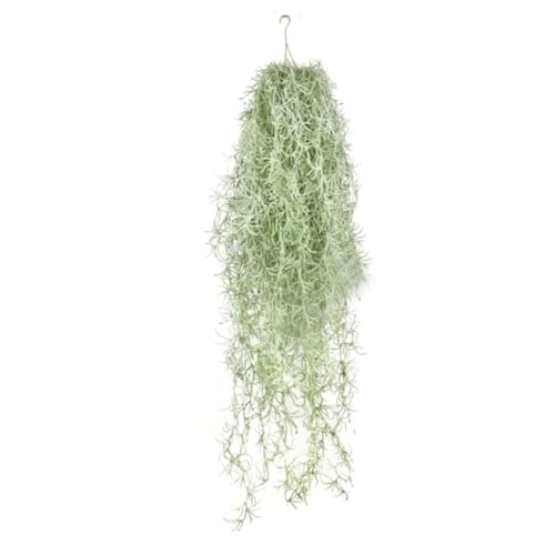 Liummrcy Künstliches spanisches Moos Faux Hanging Greenery Moos 31.5 gefälschte Luftpflanze Sieht echt für die Dekoration im Freien aus 1 grüne, künstliche Pflanzen Grün aus. von Liummrcy
