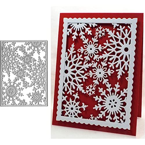 Liummrcy Weihnachten, Weihnachts -Schneeflocken -Metall -Stanze, Rahmen Schneeblüten Schneiden Stanze geschnittene Schablonen für DIY Scrapbooking Album Dekoratives Prägepapier Stempel für von Liummrcy