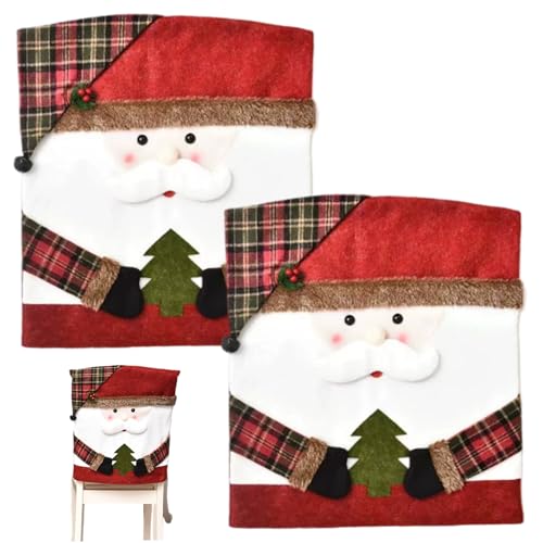 Liummrcy Weihnachtsstuhl Rückenabdeckungen 2PCS Nette Weg COMEPTOR WIRHTER STOUS -TRECKER FÜR KITILEN HOTKELNISION FREI FORTERKESTELLUNG, Santa Liummrcy Weihnachtsstuhl Rückenabdeckungen 2PCS Nette Weg COMEPTOR WIRHTER STOUS -TRECKER FÜR KITILEN HOTKELNISION FREI FORTERKESTELLUNG, Santa von Liummrcy