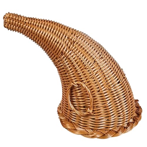 Liummrcy Wicker Pumpkin, Cornucopia Korb 11 Zoll Höhe Weihnachtsfuchs Cornucopia Herzstück Hornform gewebter Korb Tisch Dekorationen für Herbst Ernte Thanksgiving Wohnheimdekoration Liummrcy Wicker Pumpkin, Cornucopia Korb 11 Zoll Höhe Weihnachtsfuchs Cornucopia Herzstück Hornform gewebter Korb Tisch Dekorationen für Herbst Ernte Thanksgiving Wohnheimdekoration von Liummrcy