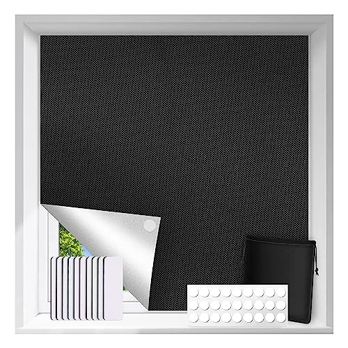 Roller Jalousien, Blackout Jalousien kleben auf 42pcs/Set 118.11x59.06 Zoll Blackout Temporäre Blackout Blinds Kein Bohrer geschnitten zu Größe Stick Feste Blackout Vorhänge für Fenster von Liummrcy