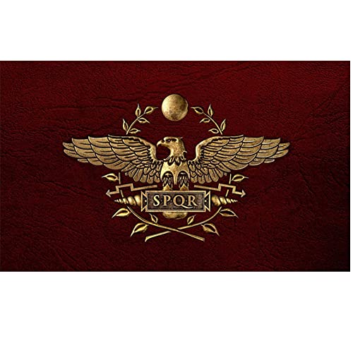 SPQR Flagge Senatus Senat des Populusken Romanus Römischen Reich Banner Flagge mit Tarten 3 x 5 ft, Gartendekoration von Liummrcy