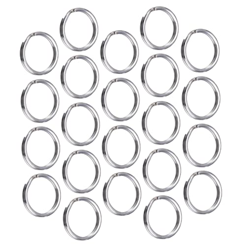 Sprungringe, 100 Pack kleine Key Ring Silber verteilte runde Metallspaltringe für Home Keys Organization und Craft Making 6mm von Liummrcy