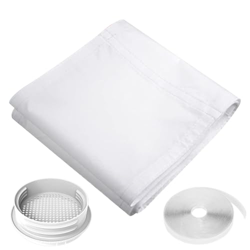 Tragbares Klimaanlagenfenster -Dichtungs -Kit, wasserdichtes UV -Schutzkleberverschluss 13ft Klimaanlage Fensterversiegelung mit 5/6 Adapter für Zuhause von Liummrcy