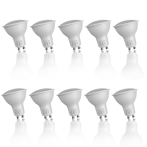 Liuyife 10 Stück 5W GU10 LED-Strahler, Warmweiß 2700K, 5W Entspricht 50W Halogenlampe, 120 Grad Abstrahlwinkel, Niedriger Energieverbrauch, Geeignet für Deckenpendelleuchten, Einbauleuchten, Küche Liuyife 10 Stück 5W GU10 LED-Strahler, Warmweiß 2700K, 5W Entspricht 50W Halogenlampe, 120 Grad Abstrahlwinkel, Niedriger Energieverbrauch, Geeignet für Deckenpendelleuchten, Einbauleuchten, Küche von Liuyife
