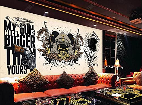 3d-tapete Totenkopf-Bar KTV Tapeten-Wandbild Foto tapete -200cmx140cm von Liuzhou
