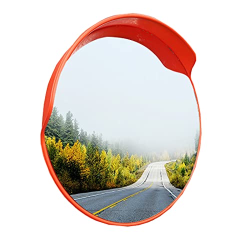 45cm/60cm/80cm Verkehrsspiegel Rund Reflektoren Konvexspiegel Sicherheitsspiegel Beobachtungsspiegel Mit Dichtung Einfahrt Ausfahrt Straße Garage von Livable Home