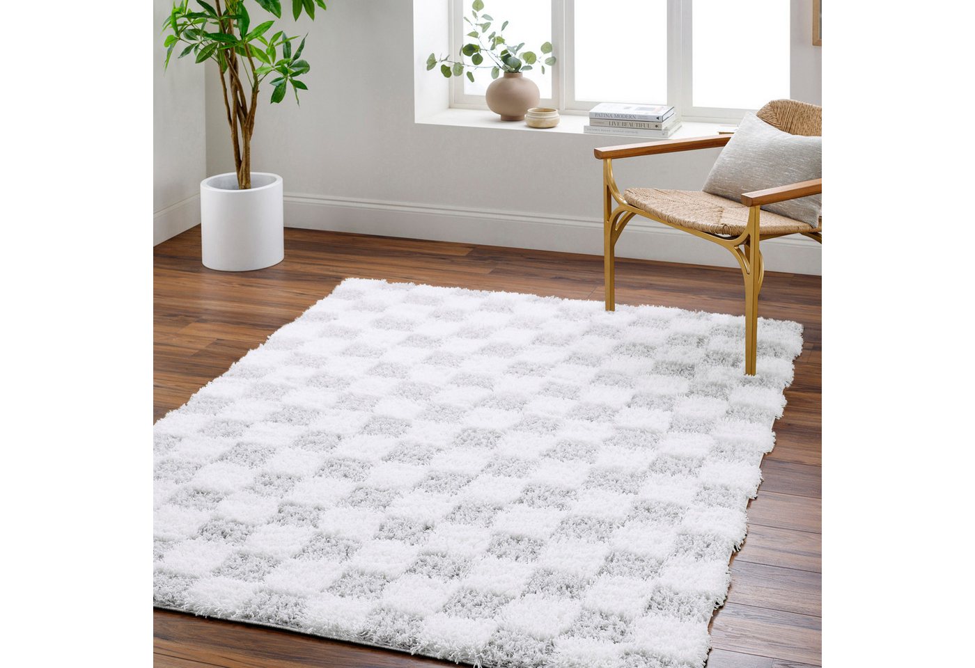 Livabliss Hochflor-Teppich DEWAS, rechteckig, Höhe: 63 mm von Livabliss