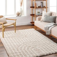 Livabliss Hochflor-Teppich "SMOLENSK", rechteckig, 52 mm Höhe, Flauschig, Langflor, Weich, Boho Wohnzimmerteppich, Grau von Livabliss