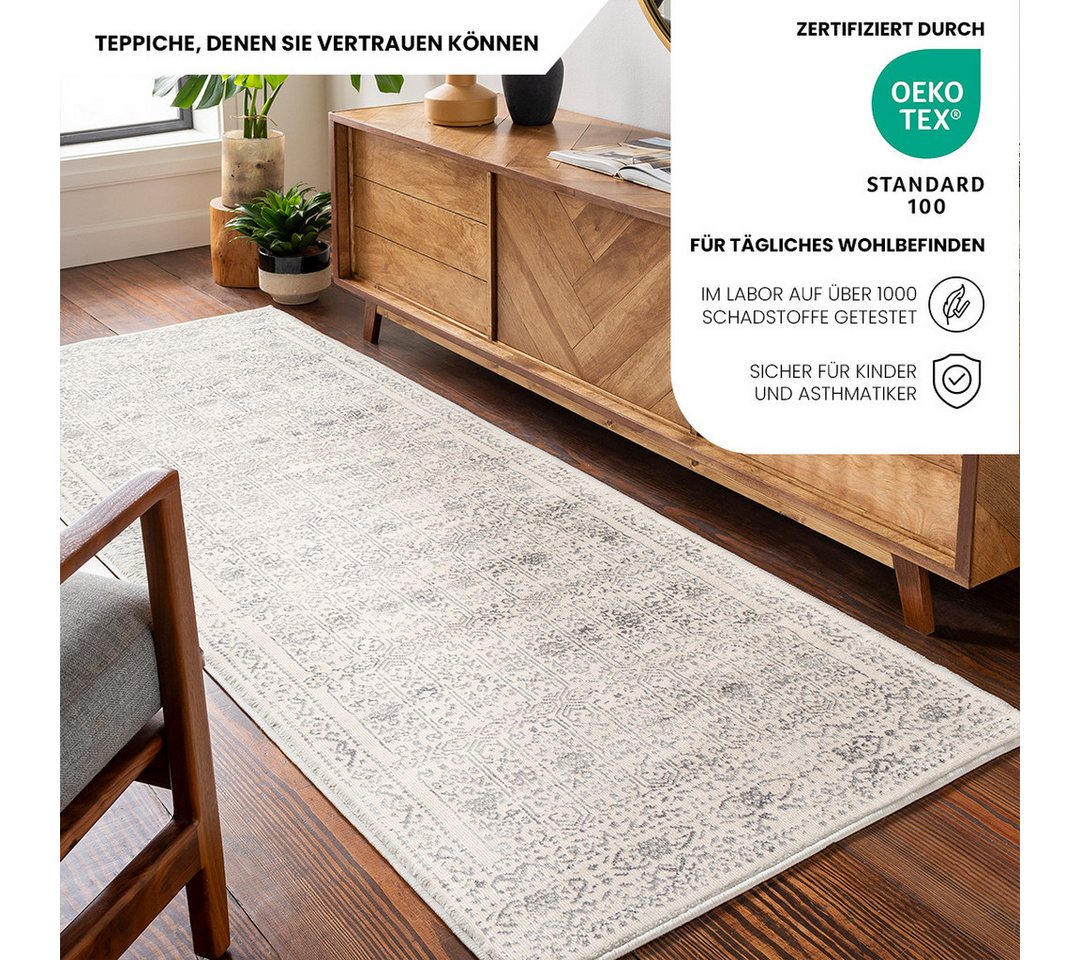 Livabliss Läufer OTTAWA, rechteckig, Höhe: 9 mm, Vintage Orientteppich, Kurzflor Boho Wohnzimmerteppich, Läufer Livabliss Läufer OTTAWA, rechteckig, Höhe: 9 mm, Vintage Orientteppich, Kurzflor Boho Wohnzimmerteppich, Läufer von Livabliss