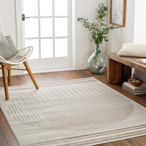 Livabliss Nairobi Teppich Wohnzimmer Boho, großer Teppich Schlafzimmer 160x216 cm - Teppich für Esszimmer mit geometrischem Muster, Skandinavischer Wohnzimmerteppich modern in Creme und Braun Livabliss Nairobi Teppich Wohnzimmer Boho, großer Teppich Schlafzimmer 160x216 cm - Teppich für Esszimmer mit geometrischem Muster, Skandinavischer Wohnzimmerteppich modern in Creme und Braun von Livabliss