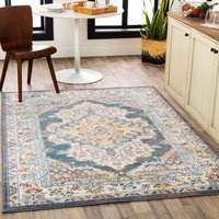 Livabliss Teppich "CASABLANCA" rechteckig 12 mm Höhe Vintage Orientteppich, Kurzflor Boho Wohnzimmerteppich, Läufer Livabliss Teppich "CASABLANCA" rechteckig 12 mm Höhe Vintage Orientteppich, Kurzflor Boho Wohnzimmerteppich, Läufer von Livabliss