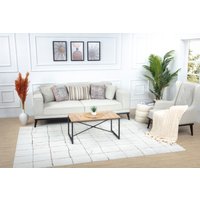 Livabliss Teppich "INCHON", rechteckig, 14 mm Höhe, Skandi Design, Modern Boho Kurzflor Wohnzimmerteppich, Schlafzimmer von Livabliss