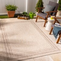Livabliss Teppich "LENON", rechteckig, 4 mm Höhe, Teppich In- /Outdoor Boho Jute-Optik, Balkon, Terrasse, Garten, Beige von Livabliss