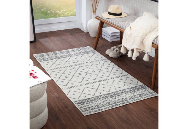 Livabliss Teppich LIMA, rechteckig, Höhe: 9 mm, Berber, Ethnisch Boho Kurzflor Wohnzimmerteppich, Schlafzimmer Livabliss Teppich LIMA, rechteckig, Höhe: 9 mm, Berber, Ethnisch Boho Kurzflor Wohnzimmerteppich, Schlafzimmer von Livabliss