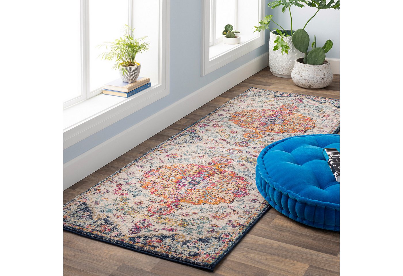 Livabliss Teppich MUNICH, rechteckig, Höhe: 12 mm, Vintage Orientteppich, Traditional Kurzflor Boho Wohnzimmerteppich Livabliss Teppich MUNICH, rechteckig, Höhe: 12 mm, Vintage Orientteppich, Traditional Kurzflor Boho Wohnzimmerteppich von Livabliss