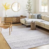 Livabliss Teppich "NICE", rechteckig, 8 mm Höhe, Skandi Design, Boho Kurzflor Wohnzimmerteppich, Schlafzimmer, Grau von Livabliss