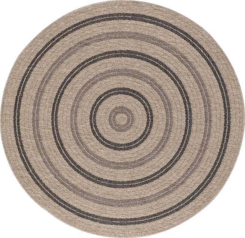 Livabliss Teppich RYE, rund, Höhe: 8 mm, Teppich In- /Outdoor Boho Jute-Optik, Balkon, Terrasse, Garten, Rund von Livabliss