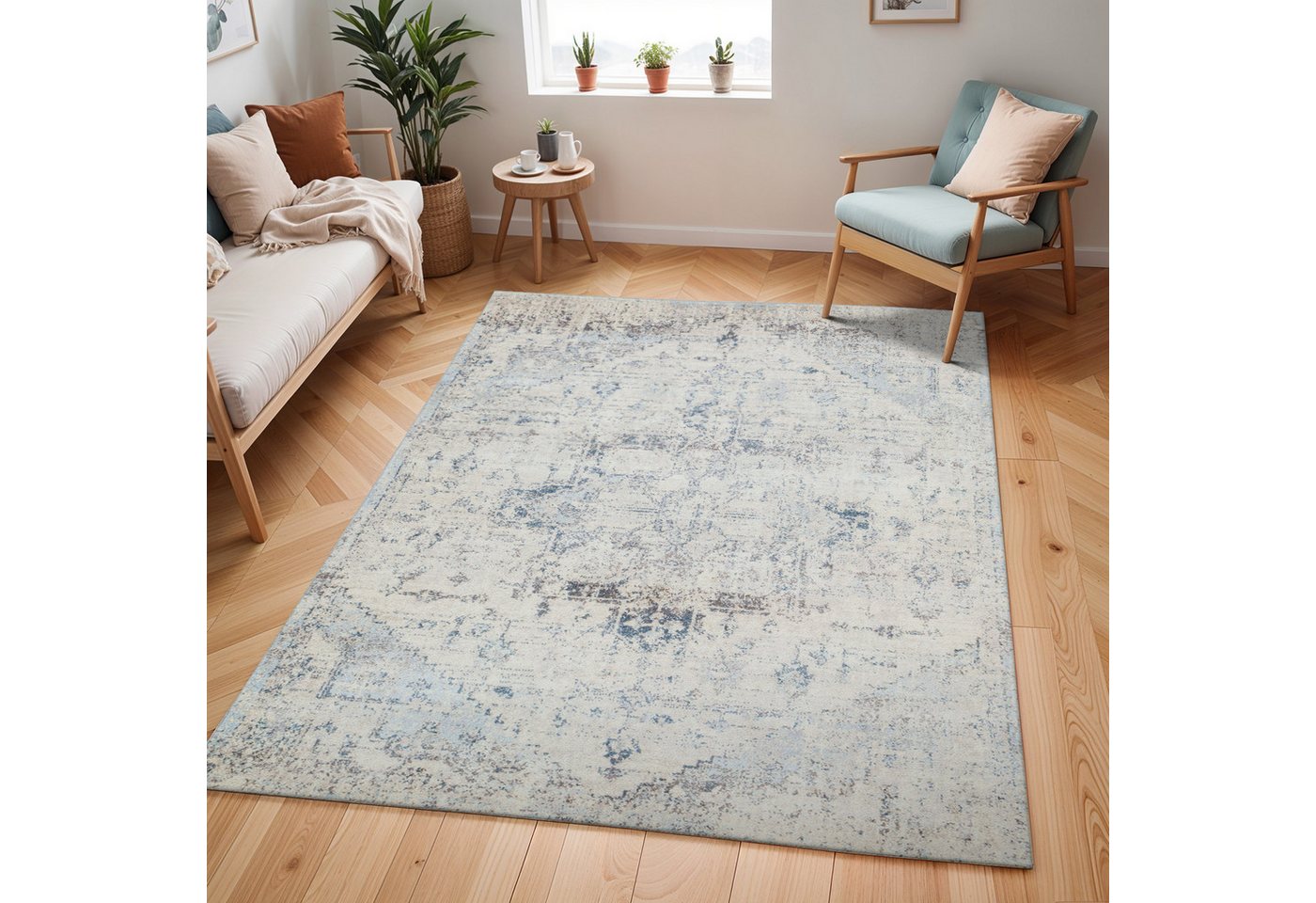 Livabliss Teppich TAMPA, rechteckig, Höhe: 13 mm, Vintage Orientteppich, Traditional Kurzflor Boho Wohnzimmerteppich Livabliss Teppich TAMPA, rechteckig, Höhe: 13 mm, Vintage Orientteppich, Traditional Kurzflor Boho Wohnzimmerteppich von Livabliss